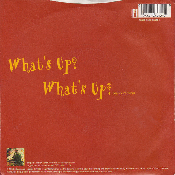 4 Non Blondes : What's Up? (7", Single)