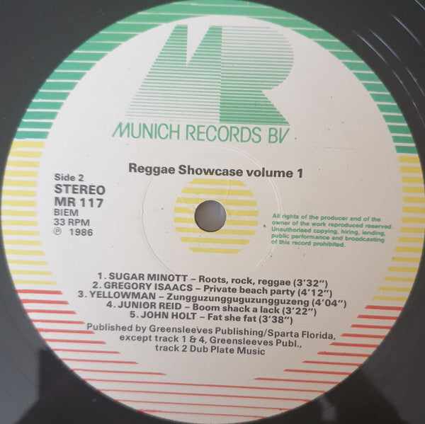 Various : Reggae Showcase Volume One (LP, Comp)