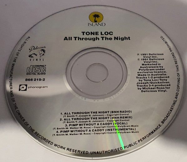 Tone Loc : All Through The Night (CD, Maxi)