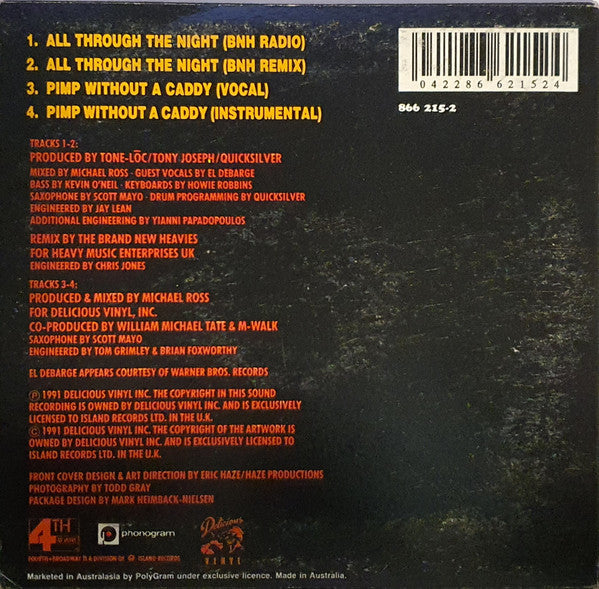 Tone Loc : All Through The Night (CD, Maxi)