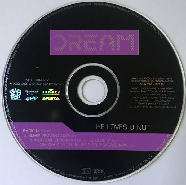 Dream : He Loves U Not (CD, Single, PMI)
