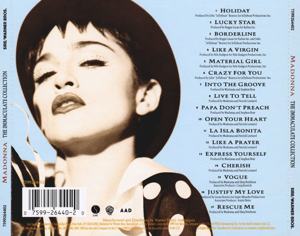 Madonna : The Immaculate Collection (CD, Comp, Ltd, Num, Col)