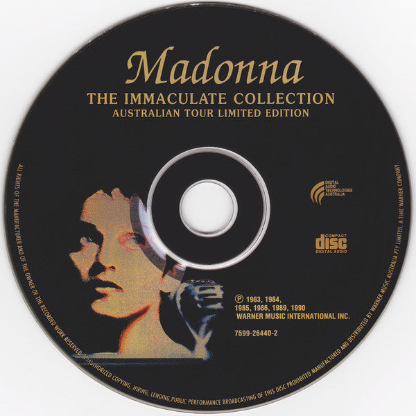 Madonna : The Immaculate Collection (CD, Comp, Ltd, Num, Col)