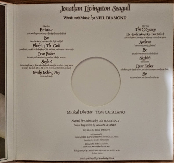 Neil Diamond : Jonathan Livingston Seagull (Original Motion Picture Sound Track) (LP, Album, Rig)