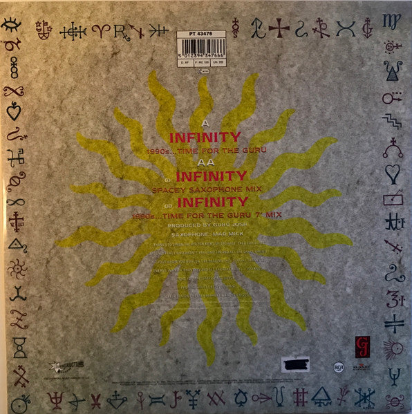Guru Josh : Infinity (1990's...Time For The Guru) (12", Maxi)
