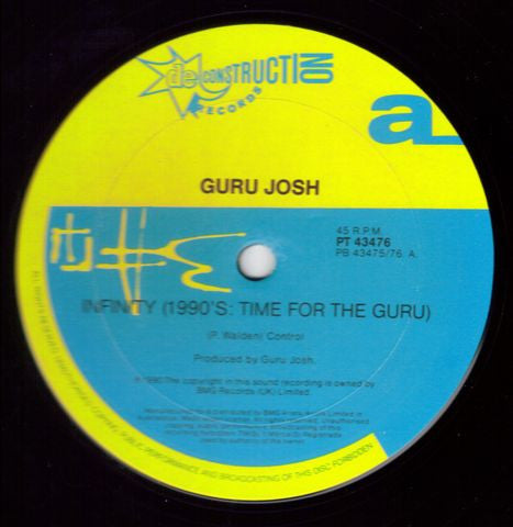Guru Josh : Infinity (1990's...Time For The Guru) (12", Maxi)