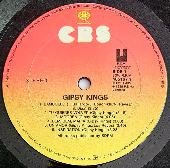 Gipsy Kings : Gipsy Kings (LP)