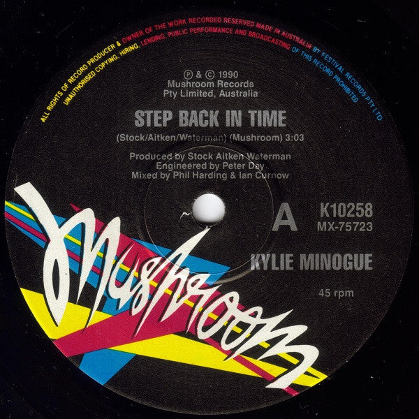Kylie Minogue : Step Back In Time (7", Single, Ltd)