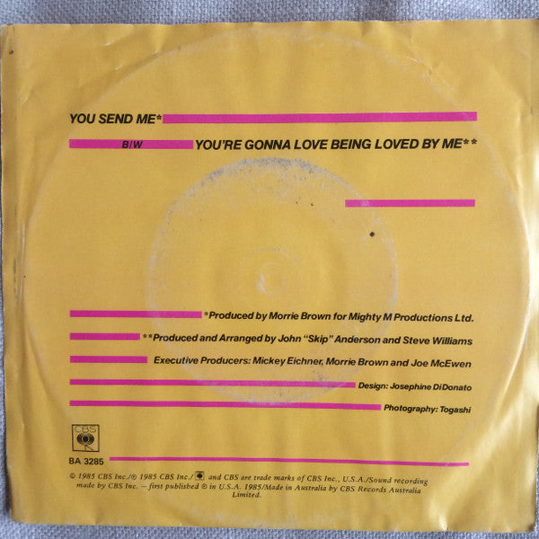 Manhattans : You Send Me (7", Single, Mono, Promo)