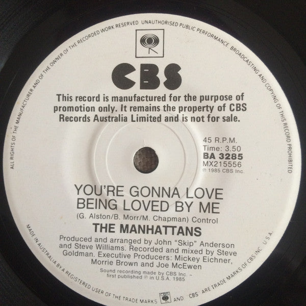 Manhattans : You Send Me (7", Single, Mono, Promo)