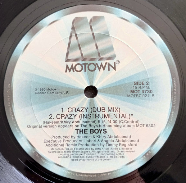 The Boys : Crazy (12", Single)