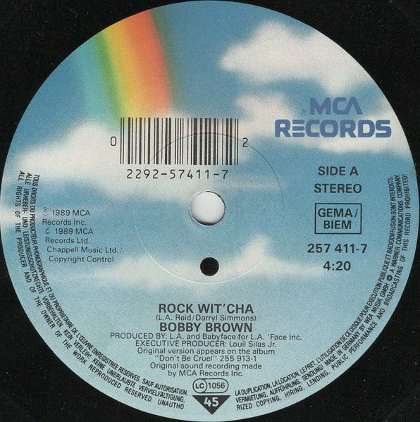 Bobby Brown : Rock Wit' Cha (7", Single)