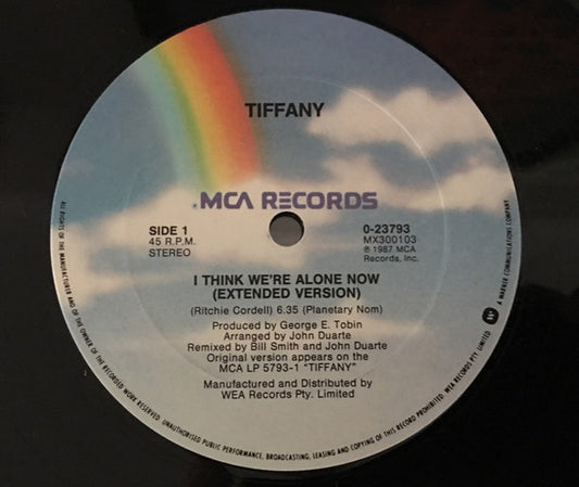Tiffany : I Think We're Alone Now (12", Single)