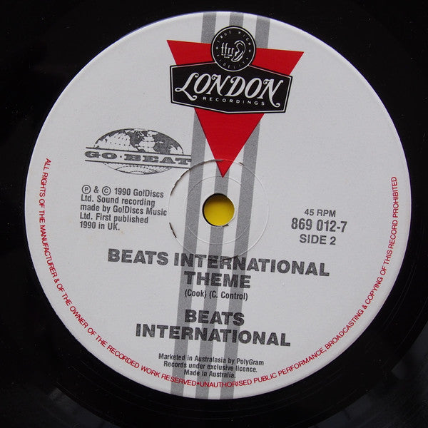 Beats International : Won't Talk About It (7")