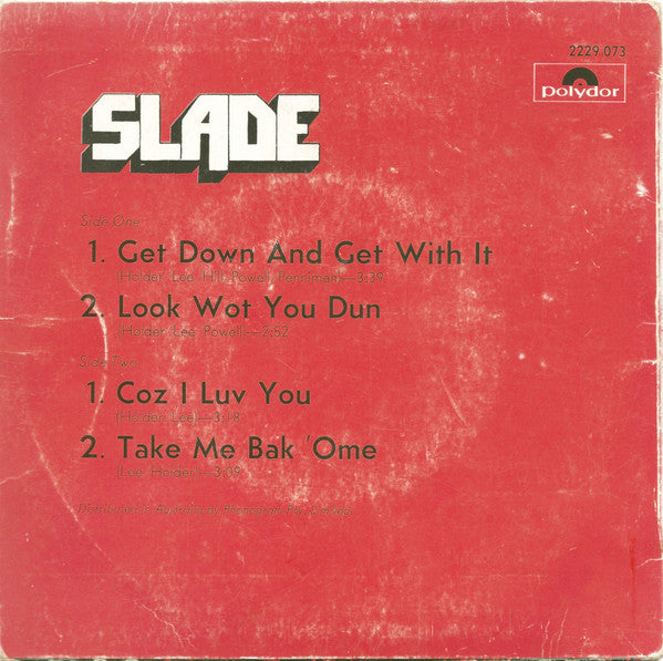 Slade : Get Down And Get With It (7", EP)