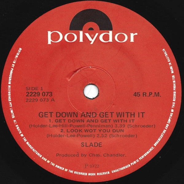 Slade : Get Down And Get With It (7", EP)