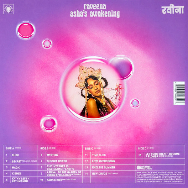 Raveena (2) : Asha’s Awakening (2xLP, Album, Ltd, Vio)