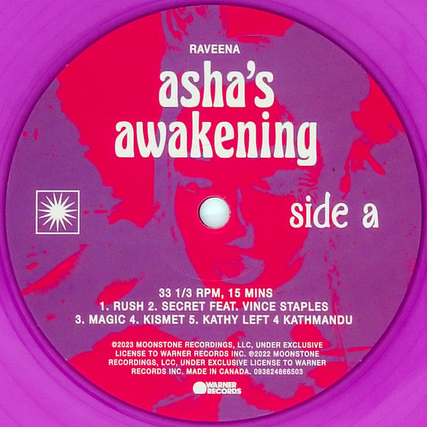 Raveena (2) : Asha’s Awakening (2xLP, Album, Ltd, Vio)