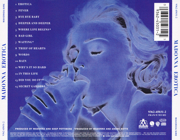Madonna : Erotica (CD, Album)