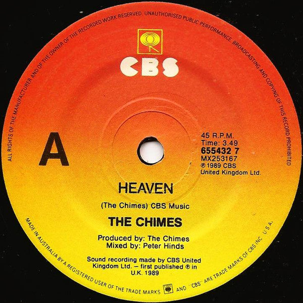 The Chimes : Heaven (7", Single)