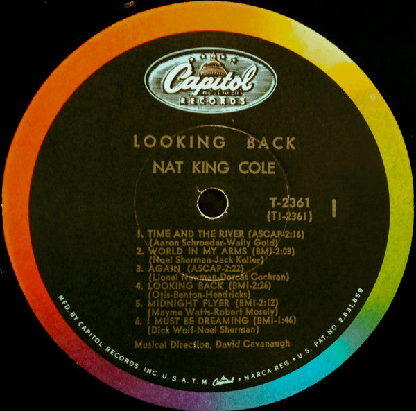 Nat King Cole : Looking Back (LP, Album, Comp, Mono, Scr)