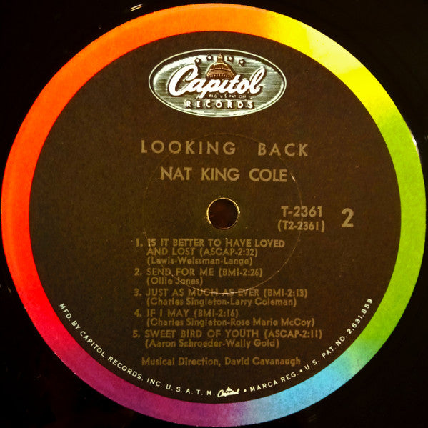 Nat King Cole : Looking Back (LP, Album, Comp, Mono, Scr)