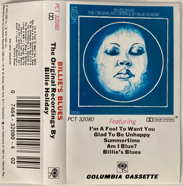 Billie Holiday : Billie's Blues (The Original Recordings By Billie Holiday) (Cass, Comp, RE, Dol)