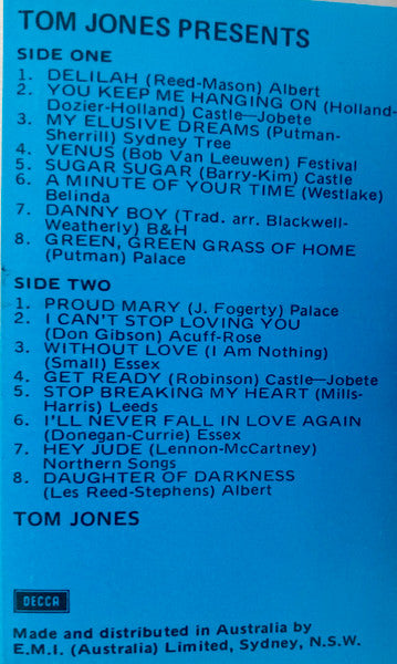 Tom Jones : Tom Jones Presents... (Cass, Comp, Dol)