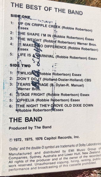 The Band : The Best Of The Band (Cass, Comp, Dol)