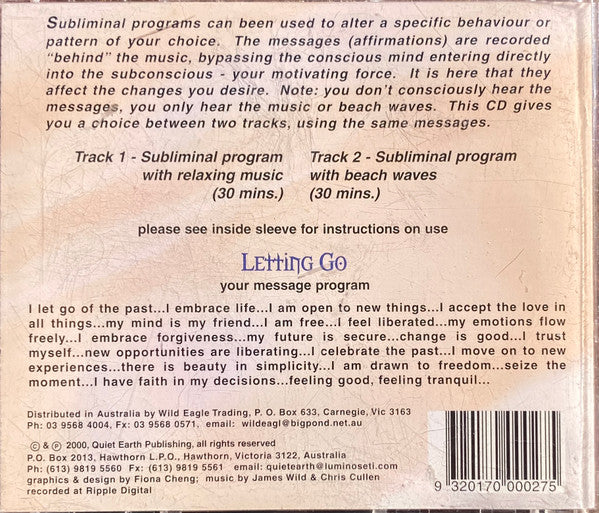 James Wild, Chris Cullen : Letting Go (CD)
