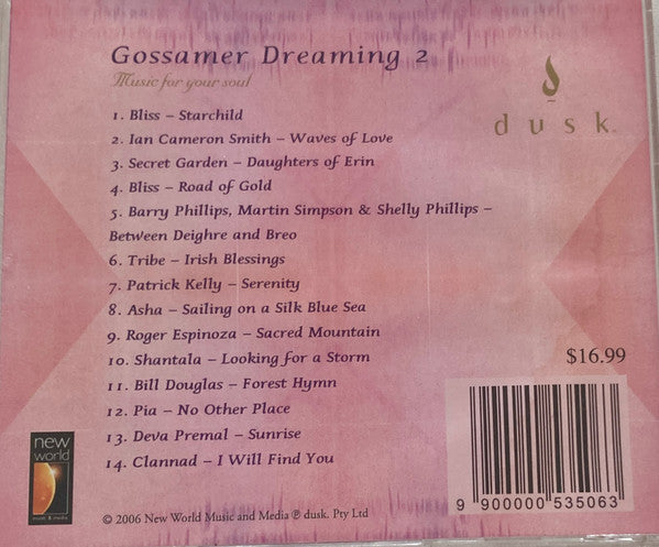 Various : Gossamer Dreaming 2 (Music For Your Soul) (CD, Comp, Mixed)