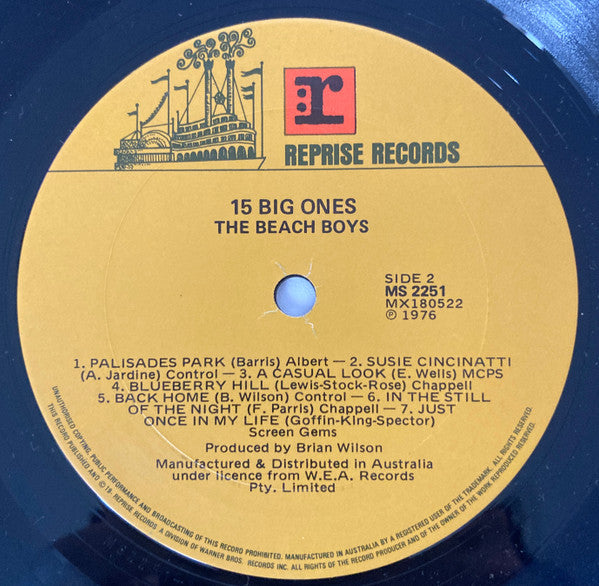 The Beach Boys : 15 Big Ones (LP, Album, Gat)