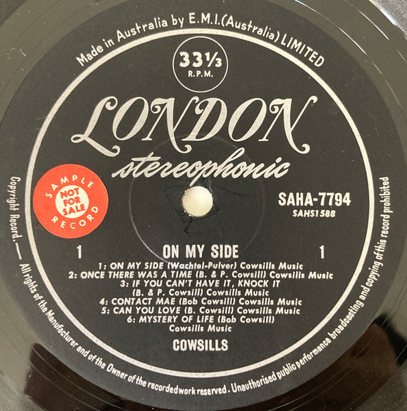 The Cowsills : On My Side (LP, Album)