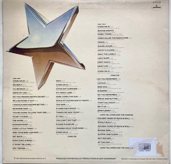Stars On 45 : Long Play Album (LP, Album)