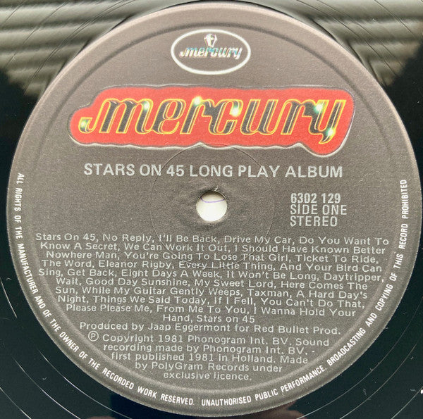 Stars On 45 : Long Play Album (LP, Album)
