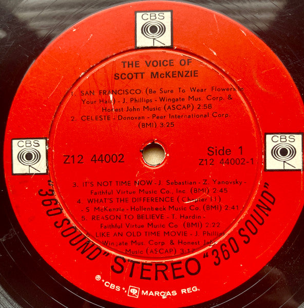 Scott McKenzie : The Voice Of Scott McKenzie (LP, Album)