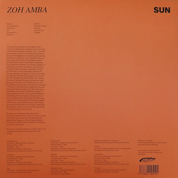 Zoh Amba : Sun (LP, Album)