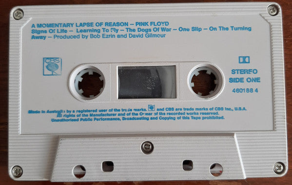 Pink Floyd : A Momentary Lapse Of Reason (Cass, Album)