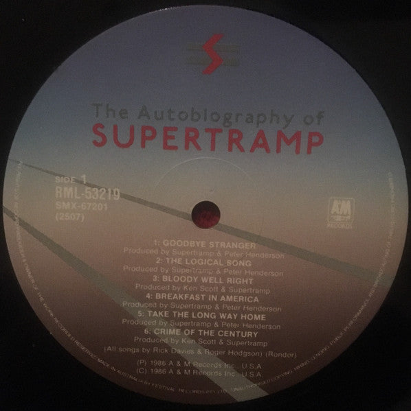 Supertramp : The Autobiography Of Supertramp (LP, Comp)