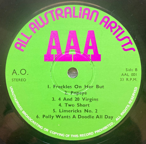 All Australian Artists : All Australian Artists (LP)