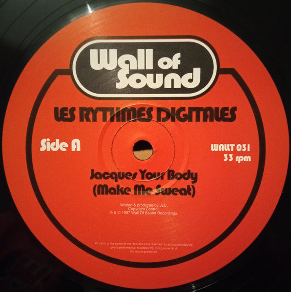 Les Rythmes Digitales : Jacques Your Body (Make Me Sweat) (12")