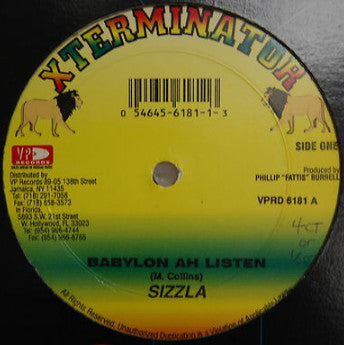 Sizzla / Prince Malachi : Babylon Ah Listen / Love Jah (12")