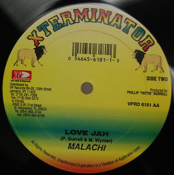 Sizzla / Prince Malachi : Babylon Ah Listen / Love Jah (12")