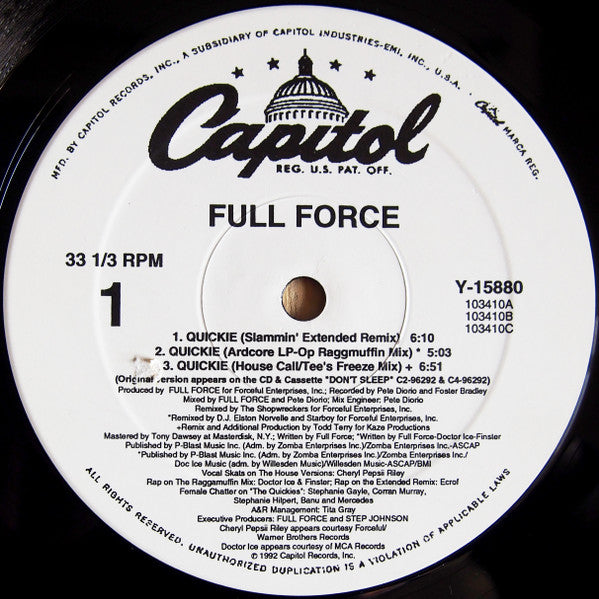 Full Force : Quickie (12")