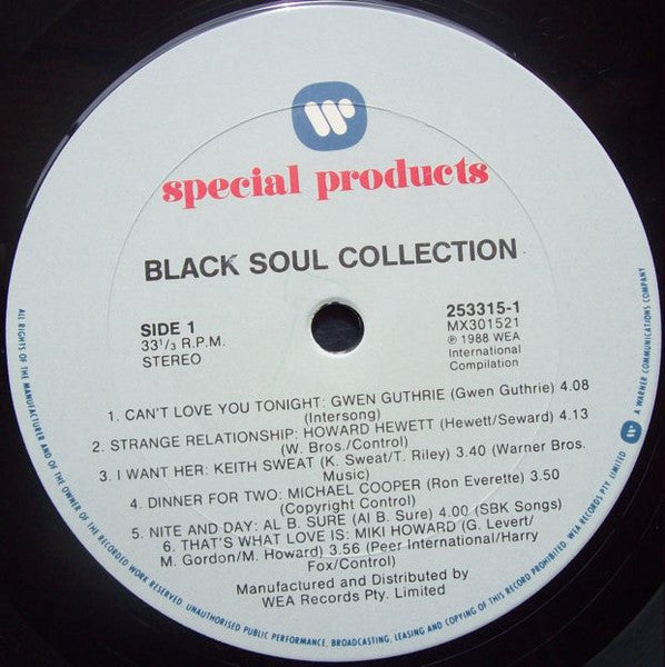 Various : Black Soul Collection (LP, Comp)