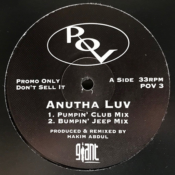 P.O.V. : Anutha Luv (12", Promo)