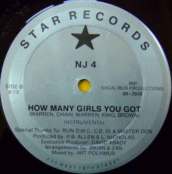 NJ 4 : How Many Girls You Got (12")