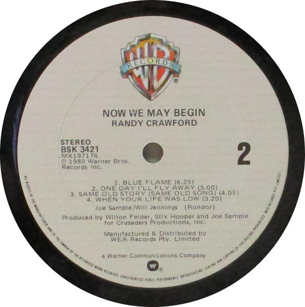 Randy Crawford : Now We May Begin (LP, Album)