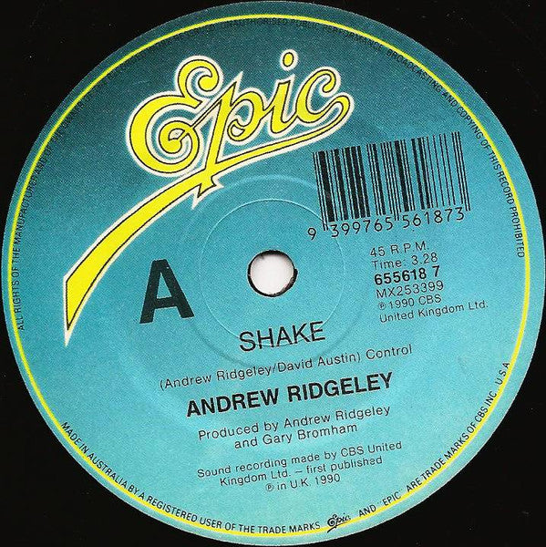 Andrew Ridgeley : Shake (7", Single)