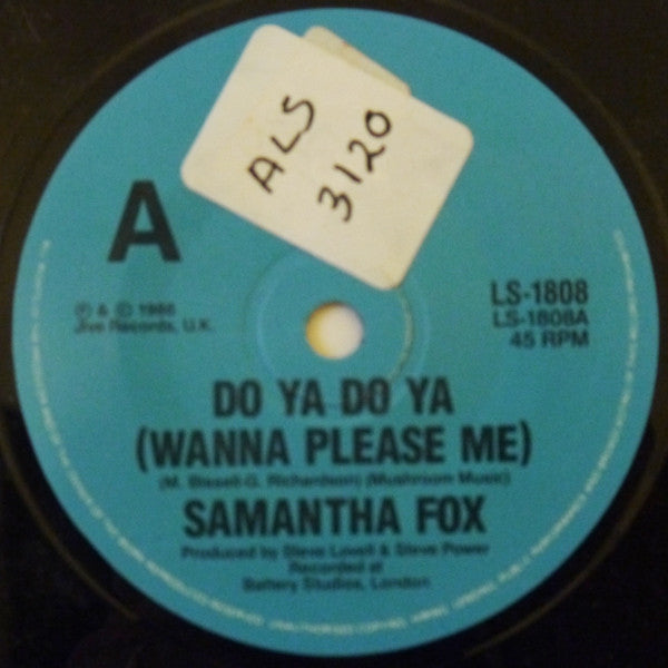Samantha Fox : Do Ya Do Ya (Wanna Please Me) (7", Single)